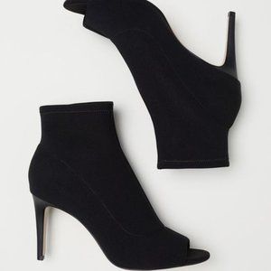 Peep-toe Ankle Booties